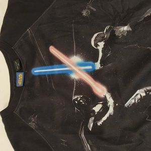 Star Wars Sweatshirt Light Saber Large Kids Boys